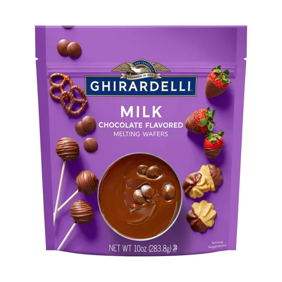 Ghirardelli Milk Chocolate Flavored Melting Wafers - 10 oz (Pack of 1)