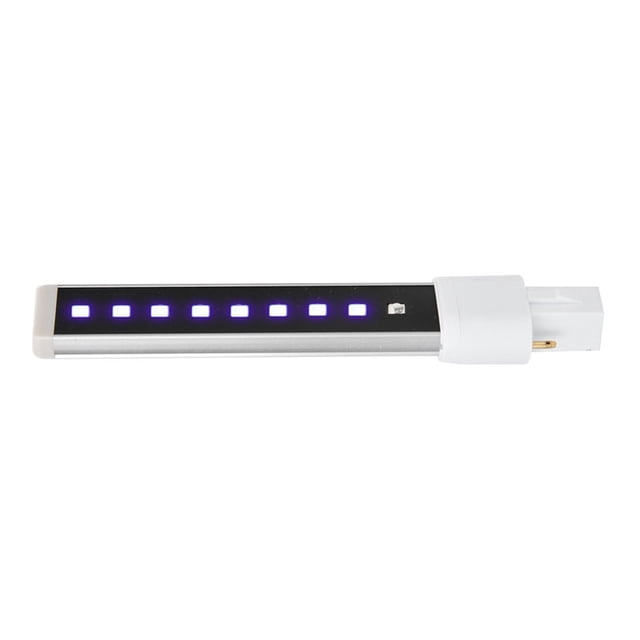 Bombilla de Luz uv, 365+405 nm Fuente de Luz Doble Bombilla UV Lámpara de Luz UV Secador de Curado de Gel de Umas de 9 W Tomo de Luz Lámpara de Repuesto Bombilla para