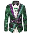 thumbnail image 1 of Traje de moda para hombre camisa con botones y corbata nuevo estilo rojo rosa patrón HD suave cómodo elástico diseño de diseñador talla grande, 1 of 6