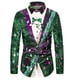 thumbnail image 1 of Traje de moda para hombre camisa con botones y corbata nuevo estilo rojo rosa patrón HD suave cómodo elástico diseño de diseñador talla grande, 1 of 6