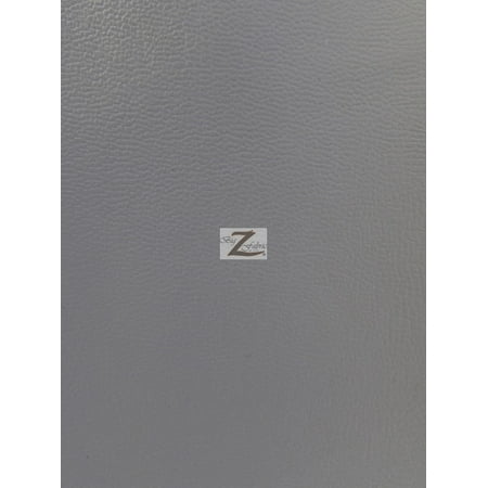 Vinyl Material - Solid Soft Faux Fake Leather Vinyl Fabric / Gray / Sold By The Yard