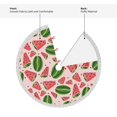 thumbnail image 5 of Christmas Tree Skirt, Cute green Watermelon Pink Christmas Tree Decorations Indoor, Tree Skirts Mat With Tassel Trim for Halloween New Year Holiday Christmas Party Decor 36 Inches, 5 of 7