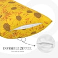 thumbnail image 3 of Balery Sun Flowers Bedding Queen Pillow Cases - Envelope Closure - Soft Brushed Microfiber Fabric - Shrinkage and Fade Resistant Pillow Cases-20"x30", 3 of 6