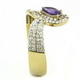 thumbnail image 5 of Rings for Women Gold 316L Stainless Steel DA304 - AAA Grade Cubic Zirconia in Tanzanite, 5 of 6