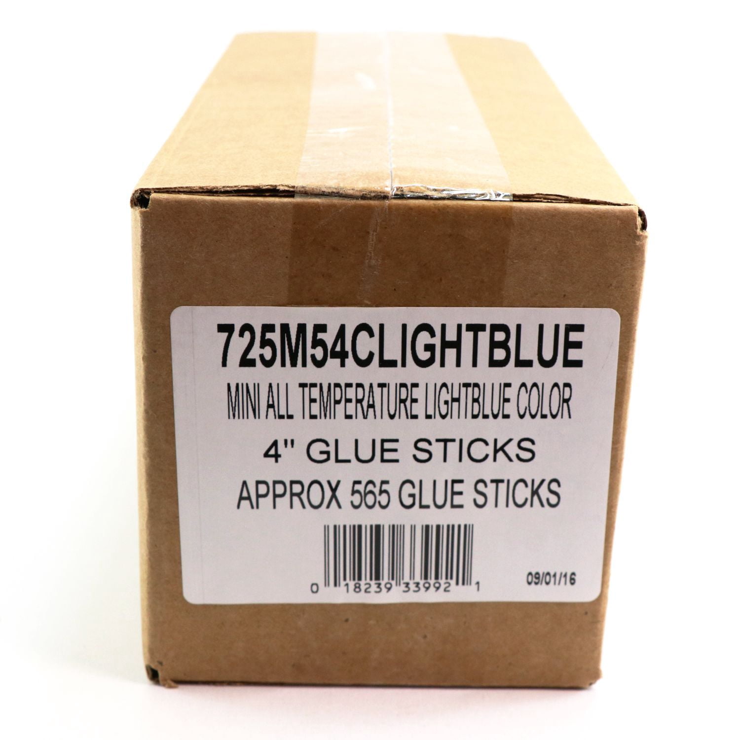 725M54CLIGHTBLUE Mini Size 4" Light Blue Color Hot Glue Stick - 5 lb Box