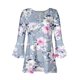thumbnail image 5 of Camisetas de Cuello en V Mujeres, Impreso 3/4 Manga Blusa Casual Hecha de Cómodo Estante de Imitación para Toda la Temporada de Uso Diario, Camisetas Casuales de Mujer, 5 of 5