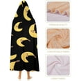 thumbnail image 4 of Banana Wearable Hooded Blanket Warm Cozy Blanket Oversized Throw Cape for Bed Sofa, 4 of 6