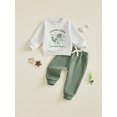 thumbnail image 6 of RUINIXCW Little Boy Winter Fall Outfit Printed Long Sleeve Sweatshirt and Joggers, 6 of 7