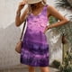 thumbnail image 3 of Vestido de Verano para las Mujeres Impresión de la Moda Bolsillo sin Mangas Cuello en V, Vestido Casual para la Playa Y Diario, 3 of 5