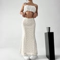 thumbnail image 5 of Womens Floral Chiffon Maxi Skirt 2026 Summer High Waisted Flared Elegant Long Skirts for Women, 5 of 6