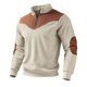 thumbnail image 5 of Ceisia Men's Casual Striped Half Button Round Neck Pullover with Pocket Daily Fashion Top Gift, 5 of 8