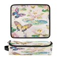 thumbnail image 4 of Hair Tools Storage with Heat Resistant Mat- Colored Butterfly Printed Curling Iron Travel Bag/Flat Iron Case for Women, 4 of 8