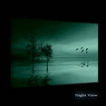thumbnail image 2 of Startonight Canvas Wall Art Surreal Blue Landscape Water, Tree and Sunset Painting Framed 24" x 36"&nbsp;, 2 of 6