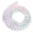 thumbnail image 5 of 20Strand Transparent Painted Glass Beads Strands Faceted Rondelle Colorful 8x6.5mm Hole: 1mm 63pcs/strand 16.14''(41cm) Material Glass, 5 of 5