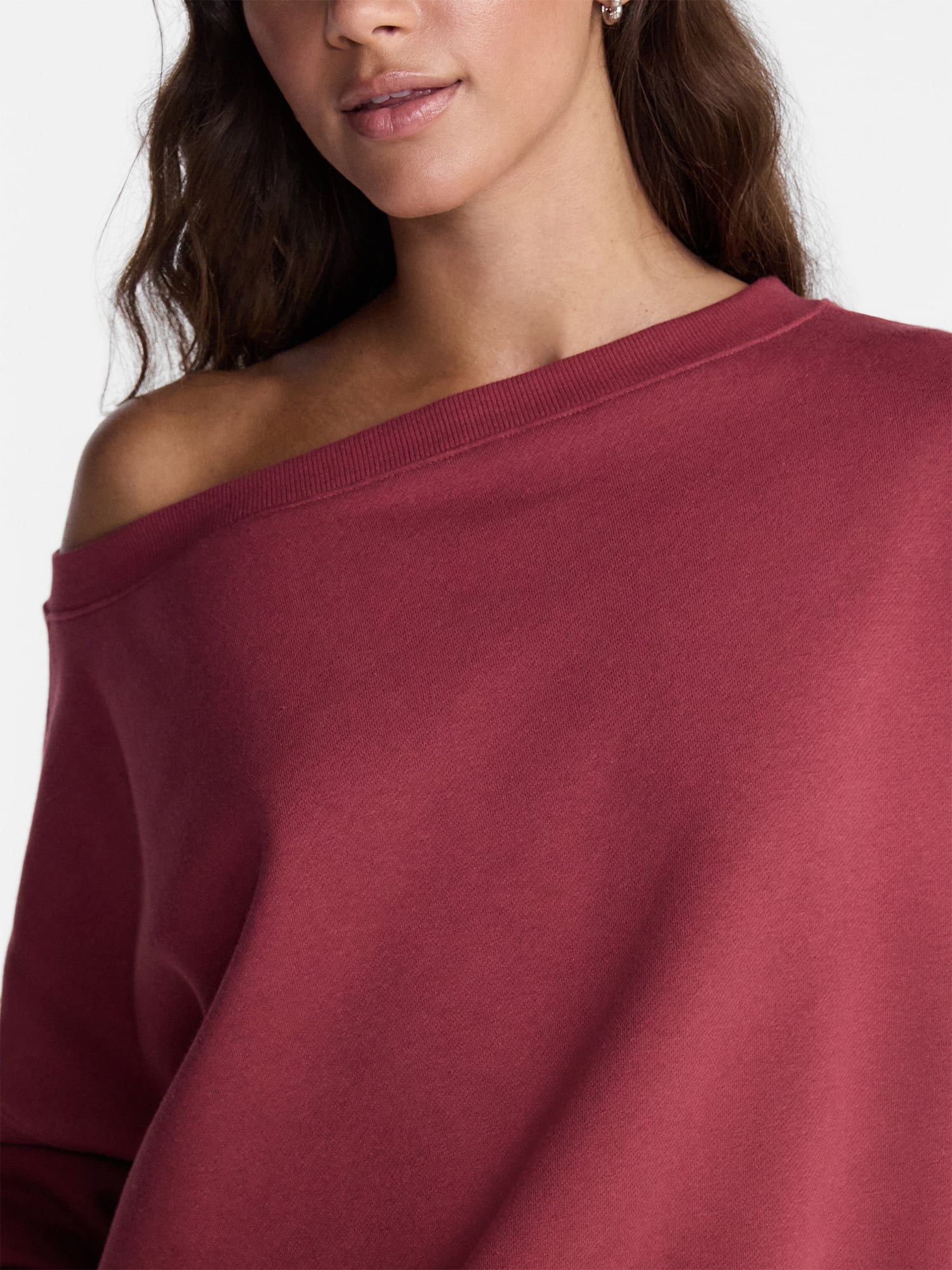No Boundaries Fleece Sweatshirt and Wide Leg Pants Set, 2 Piece, Women’s and Women's Plus Sizes XXS-4X
