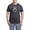 With Blue Strpe Pant, variant on - Vampire Bite - Men's Loose Fit, Cotton - 2 Piece Pajama Set
