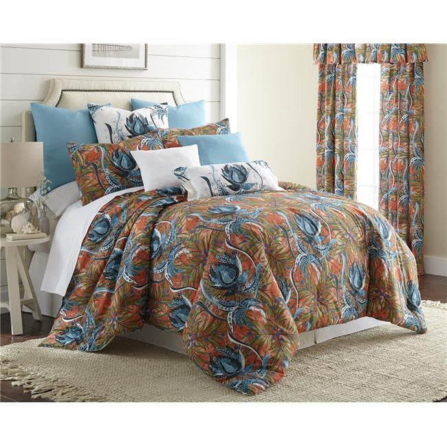 Tropical Bloom Non Reversible Duvet Cover Set California King