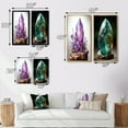 thumbnail image 4 of Designart "Amethyst Purple Spiritual Stone" Spiritual Stone Framed Wall Art Set Of 2 - Purple Spiritual Framed Canvas Set For Living Room Decor, 4 of 7