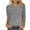 Gray, variant on 3/4 Length Sleeve Womens Tops Casual Sparkly Glitter Shirt Loose Crewneck Sequin Tops Fashion Summer Shirts