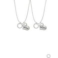 thumbnail image 2 of Delight Jewelry Silvertone Not All Angels Have Wings Eternity Ring Mother & Daughter Heart Necklaces (Set of 2), 19"+2", 2 of 4