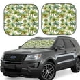 thumbnail image 2 of Picia Green Hawaii Palms 2 Piece Car Windshield Sun Shade Foldable | Foldable Sun Shield for Front Window Blocks UV Rays and Keeps Your Vehicle Cool-, 2 of 7