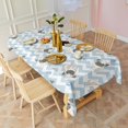 thumbnail image 3 of Pug and Footprints Rectangle Tablecloth 60"x102",Waterproof Polyester Rectangle Table Cloth, Wipeable Spillproof Polyester Tablecloth for Dining, Camping, Indoor and Outdoor, 3 of 6