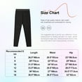 thumbnail image 6 of Manyakai Kids Girls High Waist Sparkly Rhinestones Figure Skating Practice Leggings Athletic Dance White 14, 6 of 6