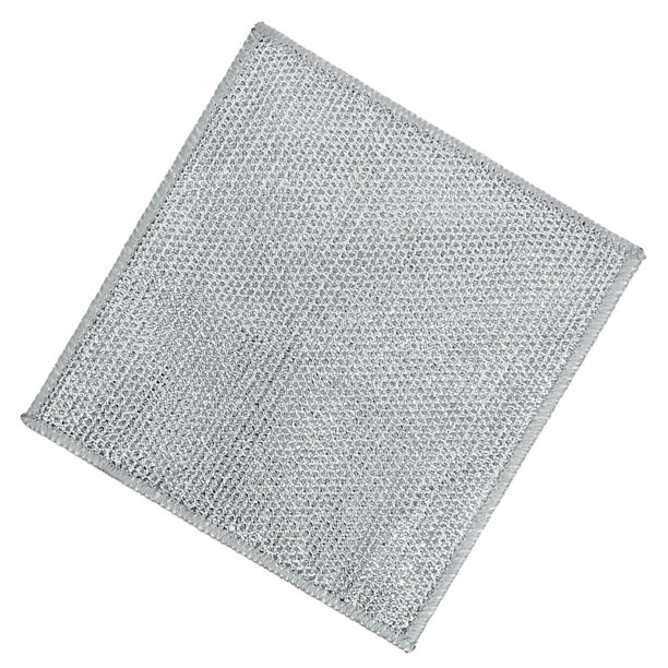 5 Paños De Acero Inoxidable Para Fregar - 20x20 Cm, Antiarañazos, Para Lavar Platos Y Limpiar Cocina