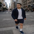 thumbnail image 5 of Forever 21 Fleece Drawstring Shorts, Color- Navy, Size- S, 5 of 5