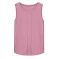 thumbnail image 5 of Tank Tops for Women Summer Cotton Linen Round Neck Casual Sleeveless Shirts Comfy Loose Fitted Lightweight Vests, 5 of 5