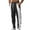 Black, variant on Mlzmgr Sweatpants for Men Elastic Waisted Trousers with Pockets Color Blocked Sports Workout Running Pants