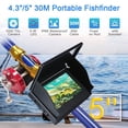 thumbnail image 3 of Video Fish Finder Kit Fishing Camera Dark Night Vision 4.3/5 Inch LCD Monitor Display 80-100m Depth Underwater Camera Set Device ,High Definition, 3 of 7