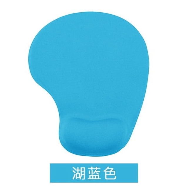Xiao Hua Almohadilla de ratón ergonómica, soporte de muñeca, almohadilla de gel de ratón cómoda, almohadilla de Goma antideslizante para computadora (azul claro)