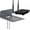 Grey, variant on Steel Floating Shelves for Wall,Small Wall Shelf，Suitable for Bedroom, Living Room, Bathroom, Kitchen, Office .Different specifications and colors to choose from