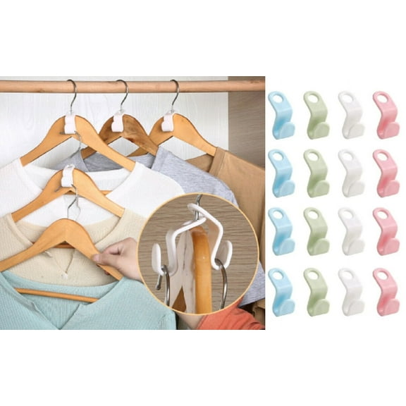 40-Pack Closet Hanger Connector Hooks – Space-Saving Clothes Organizer Clips for Efficient Wardrobe Management TIKA