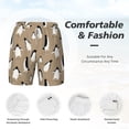 thumbnail image 5 of Lsque Mens Swim Trunks Lovely Penguin Pattern - Bathing Suit Compression Liner - Beach Swim Shorts Swimwear - (S-3XL) - Stretch Quick Dry -XX-Large, 5 of 9