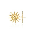 thumbnail image 6 of NICKSUN 18K Gold Plated Statement Earrings For Women, Sun Flowers Conch Shell Earring Large Stud Earrings Hypoallergenic Stud, 6 of 9
