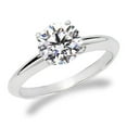 thumbnail image 1 of 2 Carat IGI Certified Round Cut Lab Grown Diamond Platinum Solitaire Engagement Ring Size 6.5(G-H Color, VS2 Clarity), 1 of 5