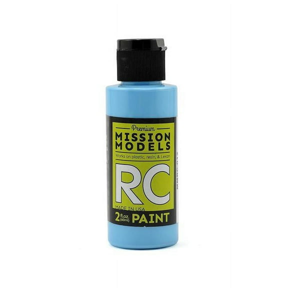 Mission Models MMRC-012 Sky Blue Water-Based Rc Airbrush Paint 2oz