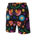 thumbnail image 2 of Yiaed Colorful Floral2 Print Men's Swim Trunks with Lining Quick Dry Sports Shorts Beach Shorts Boardshorts-X-Large, 2 of 5