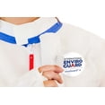 thumbnail image 2 of ViroGuard® 2, White Biohazard Coverall, Boot Only, Elastic Wrist, Elastic Ankle, Front Zipper with Storm Flap, Thumb & Finger Loops, Taped Seams, Mandarin Collar, Tape around Wrist, 2 of 3