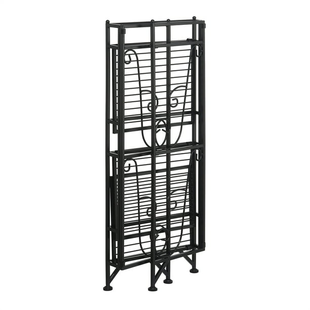 Étagère Pliante En Métal Noir 5five - 3 Niveaux, 92x70x36 Cm, Super Pratique