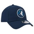 thumbnail image 3 of Men's New Era Navy Minnesota Timberwolves A-Frame 9FORTY Adjustable Hat, 3 of 4