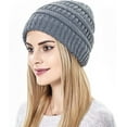 thumbnail image 5 of CoCopeaunt Women Knitted Slouchy Cable Beanie Skull Thick Hat Soft Warm Winter Ski Cap, 5 of 5