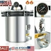 [US IN STOCK] New 18 Liter Steam Autoclave Sterilizer Lab Stainless Steel Pressure Sterilizer