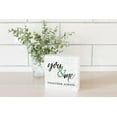 thumbnail image 2 of You Me Together Always White Woodgrain 5 x 5 Wood Tabletop Sign Plaque, 2 of 4