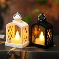 thumbnail image 2 of sruoe Flameless Candles, Wick Flameless Candle, Electronic Candles, Indoor Tabletop Decor, Battery Operated Flameless Lanterns, Candle Light for Halloween Christmas Party Holiday Decor, 2 of 6