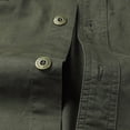 thumbnail image 3 of Men's 100% Cotton Long Sleeve Work Shirt, Casual Button-Down Utility Shirt with Multi Pockets, 3 of 5