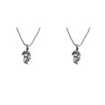 thumbnail image 4 of Minnieouse Colgante de dragón para hombres, mujeres, niñas, collar de , collar de aleación, cadenas, joyería, regalos de cumpleaños plata antigua 2Conjunto, 4 of 6