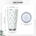 thumbnail image 4 of Daiia Playful Polar Bear Pals Printed 20oz Insulated Coffee Cup with Straw Topper, Fully Spill Proof Travel Coffee Mug, Stainless Steel Tumbler for Work Home Outdoor Car-Straw Three-piece Set, 4 of 8